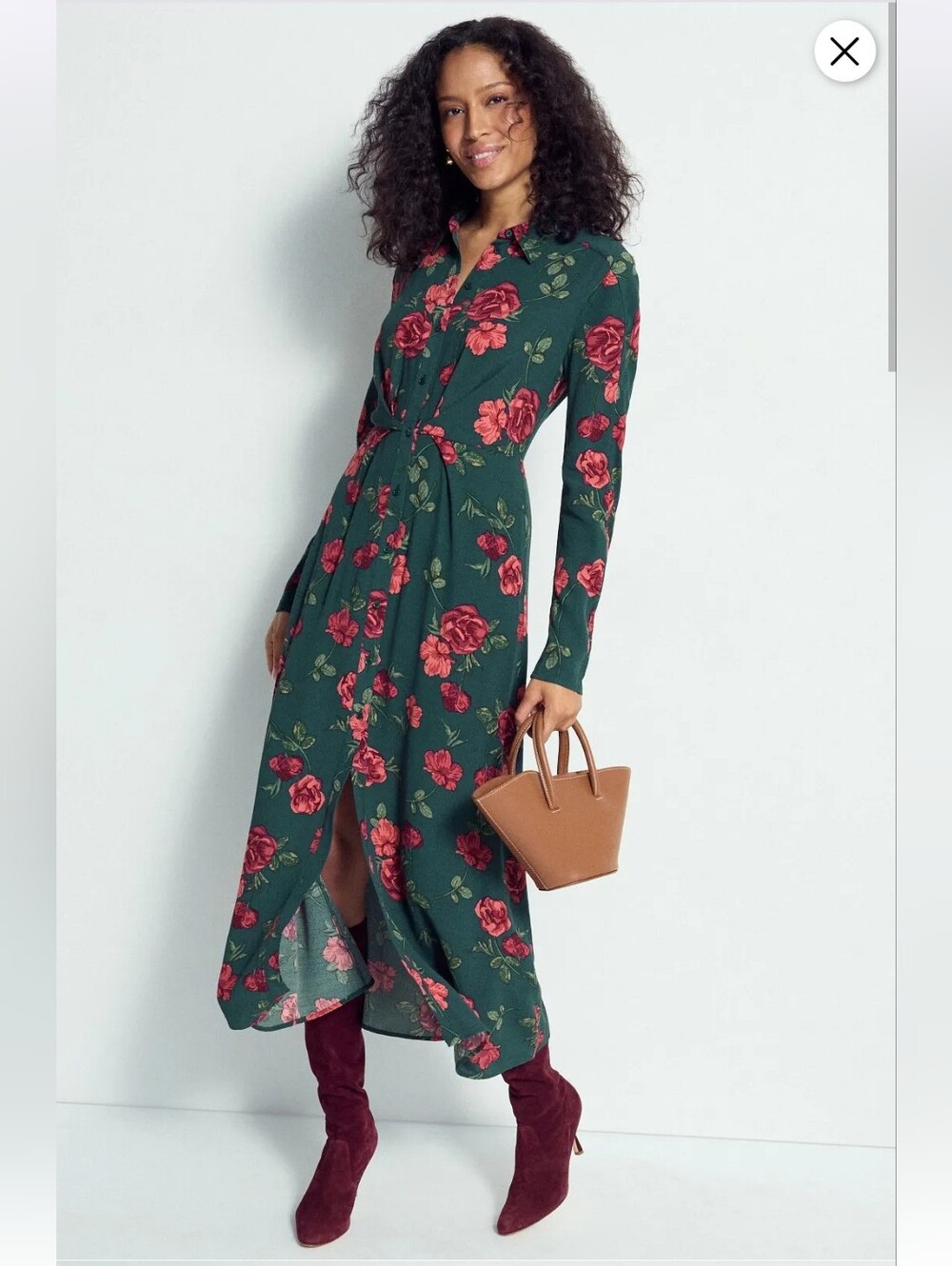FAVORITE DAUGHTER ICON BUTTONED UP COLLARED MAXI DRESS SIZE 2 MSRP $268
